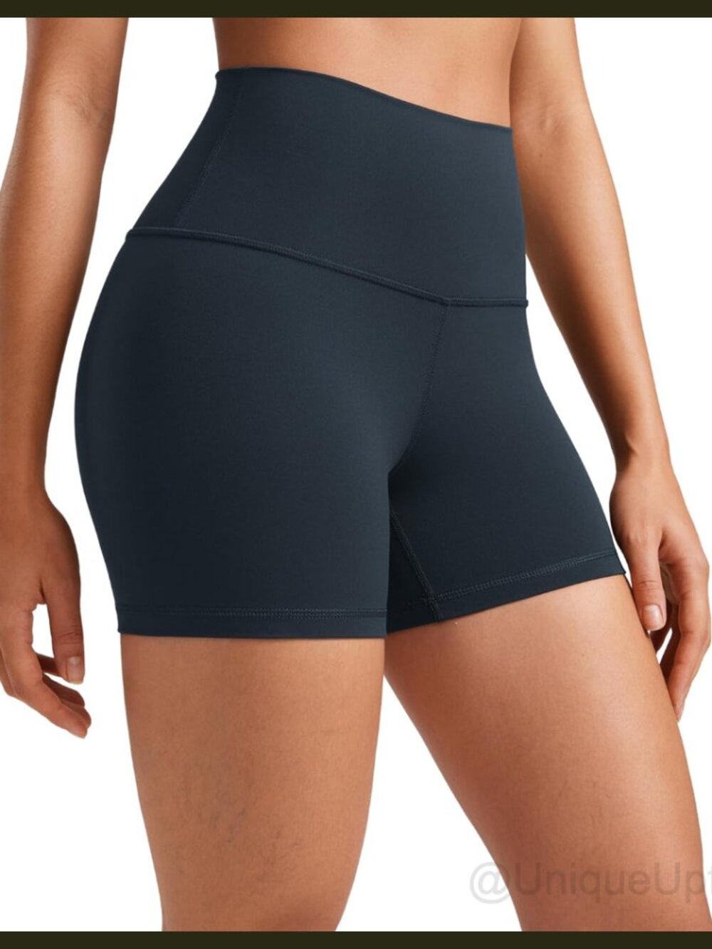 High Rise Biker Shorts 4" Ultra Stretchy Yoga Gym Lounge Shorts